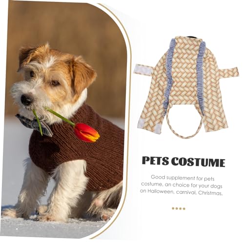 DRESSOOS Lustiges Hunde Kostüm Korb Design Halloween Cosplay Outfit Atmungsaktiv Komfortabel Für Kleine Und Mittlere Hunde Party Haustier Kleidung von DRESSOOS