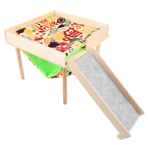 DRESSOOS Hamster Zubehör Kleintier Hängematte Aus Für Hamster Meerschweinchen Und Chinchillas Mit Leiter Gemütlicher Rückzugsort Und Für Nager Ideal Für Käfigzubehör Und Spielverstecke Hamstergehege von DRESSOOS