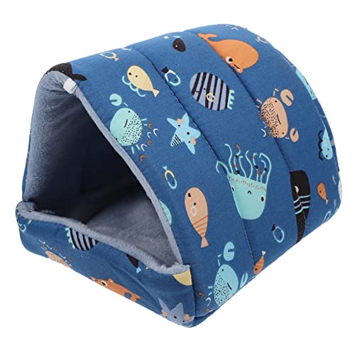 DRESSOOS Warmes Nest Für Haustiere Meerschweinchen-versteck Bett Versteck Bequemes Frettchenhaus Weiches Nest von DRESSOOS