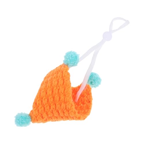 DRESSOOS Meerschweinchenmütze, Mini Strickmützen Für Haustiere, Hamsterzubehör, Hamsterkleidung Für Echte Hamster, Hasenkostüme Für Kaninchen, Vogelmütze, Kaninchen Weihnachtsoutfit, Mini von DRESSOOS