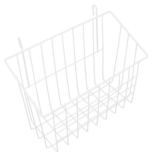 DRESSOOS Metall Heuraufe Kaninchen Futterhalter Weiß Groß für Käfige Glatte Oberfläche Robust und Praktischer Hängemechanismus Geeignet für Kaninchen Meerschweinchen Chinchillas und Kleine von DRESSOOS