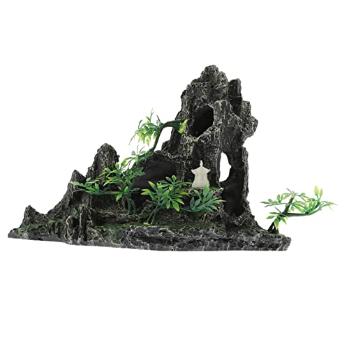 DRESSOOS Mountain View Aquarium Ornament Aquarium Dekoration Landschaftsbau Harz Handwerk DRESSOOS Mountain View Aquarium Ornament Aquarium Dekoration Landschaftsbau Harz Handwerk von DRESSOOS