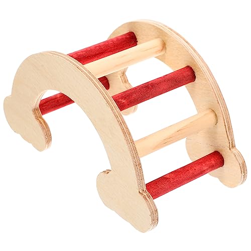 DRESSOOS Hamsterversteck Mit Leiter Multifunktionale Holzkonstruktion Für Hamster Zwerghamster Und Meerschweinchen Spielzeug Für Käfige Und Dekoration Bietet Spielen Und Entspannen von DRESSOOS