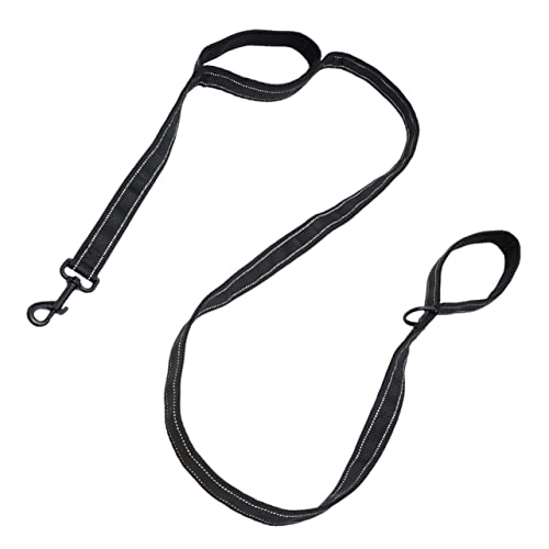 DRESSOOS Doppelgriff-Nylon-hundeleine 150 cm Outdoor-hundespazierseil Haustier-trainingsleine Reflektierendes Hunde-zugseil Schwarz DRESSOOS Doppelgriff-Nylon-hundeleine 150 cm Outdoor-hundespazierseil Haustier-trainingsleine Reflektierendes Hunde-zugseil Schwarz von DRESSOOS