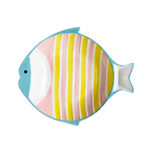 DRESSOOS Elegante Keramik Haustier Schüssel Fisch Form Erhöhten Fütterung Schüssel Kätzchen Zubehör DRESSOOS Elegante Keramik Haustier Schüssel Fisch Form Erhöhten Fütterung Schüssel Kätzchen Zubehör von DRESSOOS