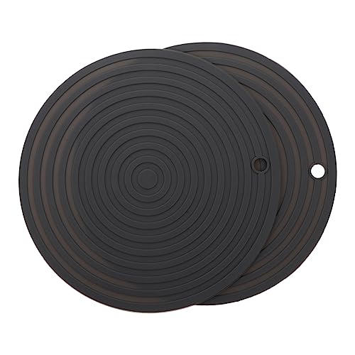 DRESSOOS 2stücke Katzen-tischset Pod-pad Futternapf-pad Hitzebeständige Matte Aus Für Auffangwirkung Und Bodenschutz von DRESSOOS