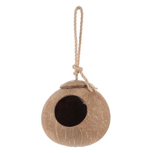 DRESSOOS Kokosnuss Vogelhaus Für Papageien Und Kleintiere Hängendes Nest Mit Leiter Spiel Und Käfigen Sorgt Für Aktives Verhalten Und Stressabbau DRESSOOS Kokosnuss Vogelhaus Für Papageien Und Kleintiere Hängendes Nest Mit Leiter Spiel Und Käfigen Sorgt Für Aktives Verhalten Und Stressabbau von DRESSOOS