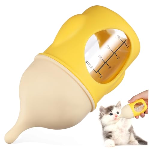DRESSOOS Genaue Kätzchen Stillflasche 80ml Haustier Fütterung Milchflasche Welpen und Kätzchen Wasserflasche DRESSOOS Genaue Kätzchen Stillflasche 80ml Haustier Fütterung Milchflasche Welpen und Kätzchen Wasserflasche von DRESSOOS