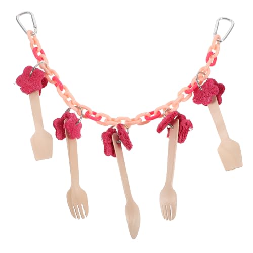 DRESSOOS Vogelspielzeug Für Sittiche Papageienspielzeug Hängedesign Spielzeug Für Haustiervögel Papageien Spielspielzeug Sicheres Beißspielzeug Für Vögel Attraktives Aussehen von DRESSOOS