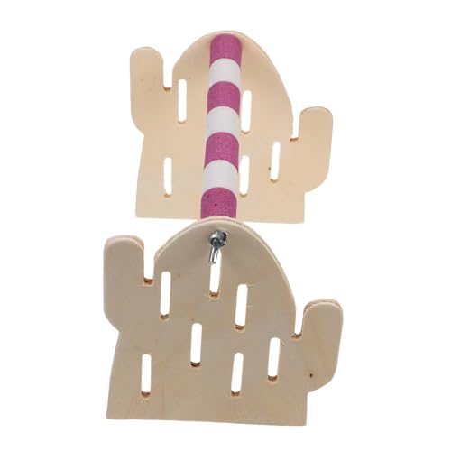 DRESSOOS Vogel Station Interaktive Papageien Spielperch Natürlichem Tischstand Sicheres Für Training Und Spielzeug Vielseitig Einsetzbar von DRESSOOS