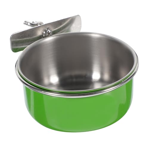 DRESSOOS Vogelfutterspender Aus Glas Alternativer Vogelfutterspender Aus Edelstahl Für Papageien Tauben Und Ziervögel von DRESSOOS