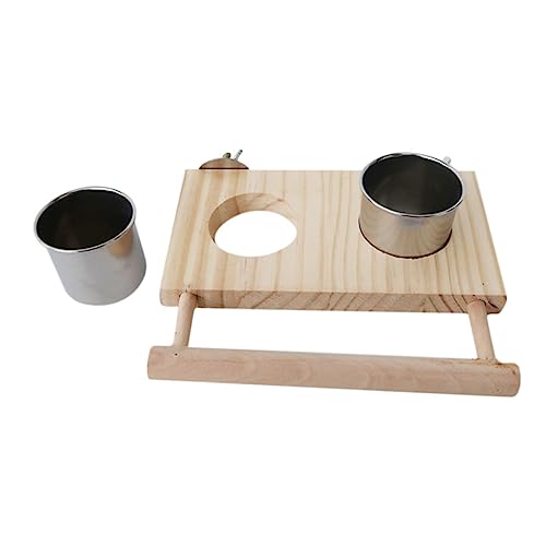 DRESSOOS Edelstahl Futter Und Wassernapf Für Vögel Praktische Futterstation Für Papageien Und Kleine Vögel Leicht Zu Reinigen Und Hygienisch s von DRESSOOS
