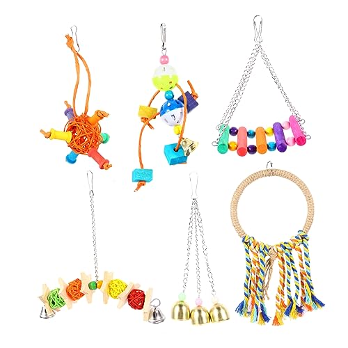 DRESSOOS Papagei Schaukel Spielzeug Vogel Kauen Spielzeug Set Vogel Käfig Barsch Stehen Pet Liefert DRESSOOS Papagei Schaukel Spielzeug Vogel Kauen Spielzeug Set Vogel Käfig Barsch Stehen Pet Liefert von DRESSOOS