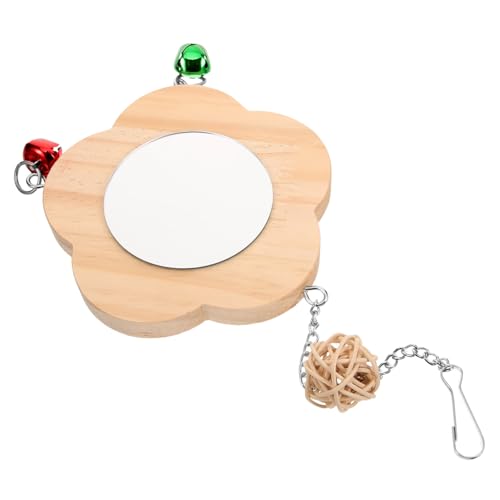 DRESSOOS Papagei Hängespiegel Mit Glocke Vogelspielzeug Für Große Vögel Interaktives Parrot Mirror Spielzeug Mit Blumenmuster Für Wellensittiche Und Papageien Geeignet DRESSOOS Papagei Hängespiegel Mit Glocke Vogelspielzeug Für Große Vögel Interaktives Parrot Mirror Spielzeug Mit Blumenmuster Für Wellensittiche Und Papageien Geeignet von DRESSOOS
