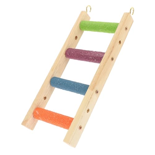 DRESSOOS Vogelleiter Für Papageien Und Hamster Kletterspielzeug Für Kleine Und Mittelgroße Vögel Installieren Fördert Bewegungsfreiheit Und Spaß Im Käfig Stufige Kletterleiter Für von DRESSOOS
