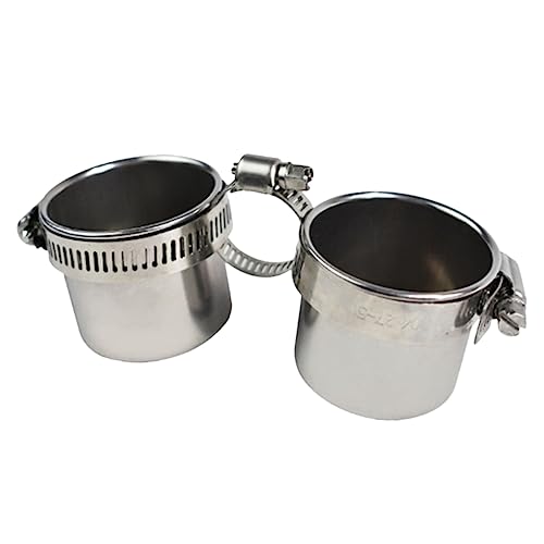 DRESSOOS Papageienfutterbecher Talg Automatischer Futterspender Für Vögel Kardinal Haustier Fisch Kaninchen Hühnerfutter Ratte Häfen Coop Wachtel Ring Außen Krähe Rostfreier Stahl Silver DRESSOOS Papageienfutterbecher Talg Automatischer Futterspender Für Vögel Kardinal Haustier Fisch Kaninchen Hühnerfutter Ratte Häfen Coop Wachtel Ring Außen Krähe Rostfreier Stahl Silver von DRESSOOS