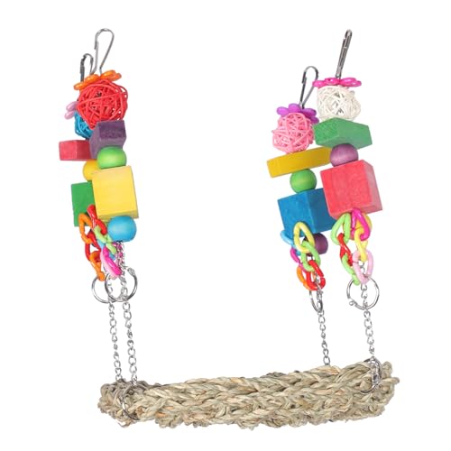 DRESSOOS Papageienschaukelspielzeug Vogelbett Für Käfig Vogelkäfigzubehör Für Sittiche Sittichbett Vogelhängematte Papageienständer Sittichkäfigspielzeug Nymphensittichspielzeug von DRESSOOS