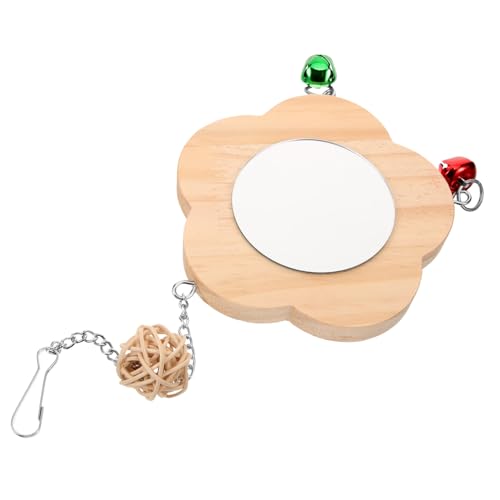 DRESSOOS Modell Vogel Spiegel Spielzeug Glocke Für Nymphensittich Spielzeug Vogel Käfig Zubehör DRESSOOS Modell Vogel Spiegel Spielzeug Glocke Für Nymphensittich Spielzeug Vogel Käfig Zubehör von DRESSOOS