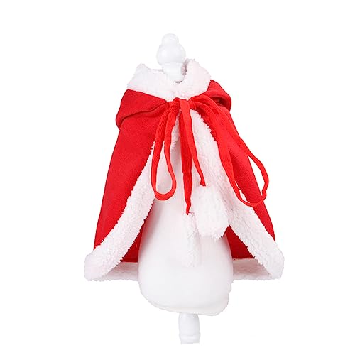 DRESSOOS Party-Hundetuch Weihnachtskostüm für Hunde Hunde-Cape für Weihnachten kleine Hunde-Outfits Winterkätzchen verkleiden Sich Kleider Weihnachtsmann-Kostüm Partykleidung für Haustiere von DRESSOOS