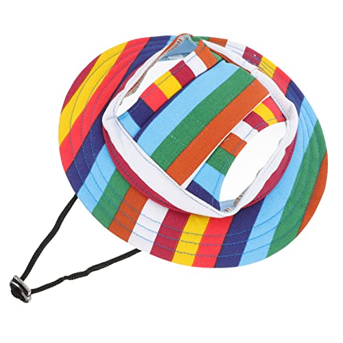 DRESSOOS Pet Sommerhut für Katzen Verstellbare Atmungsaktive Sonnenmütze mit Krempe für Optimalen Uv Schutz Beim Outdoor für Kleine von DRESSOOS