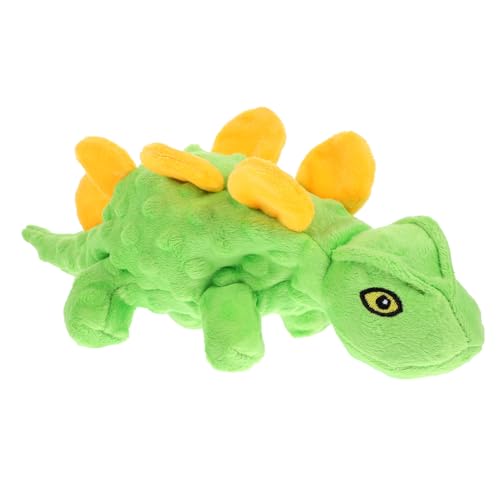 DRESSOOS Plüsch Quietschspielzeug Für Aggressive Kauer Dinosaurier-Form Langlebiges Spielzeug Für Welpen Und Große Hunde Interaktiv Und Fördert Gesundes Kauen Für Spiel Und Spaß von DRESSOOS