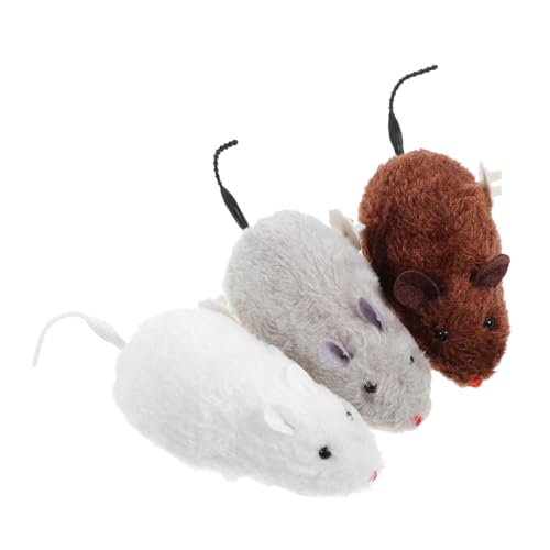 DRESSOOS Realistisches Katzenkauspielzeug Mäuse Für Katzen Zum Aufziehen Interaktives Plüschmausspielzeug Für Hauskatzen DRESSOOS Realistisches Katzenkauspielzeug Mäuse Für Katzen Zum Aufziehen Interaktives Plüschmausspielzeug Für Hauskatzen von DRESSOOS