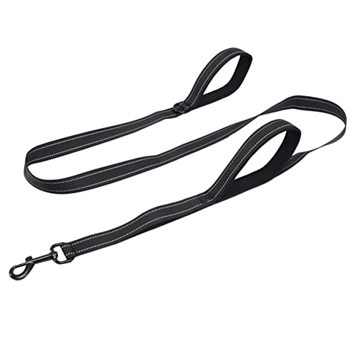 DRESSOOS Hundeleine Für Den Außenbereich 2 Griffe Hundetrainingsleine Strapazierfähiges Hundezugseil Reflektierende Hundelaufleine 150 cm von DRESSOOS