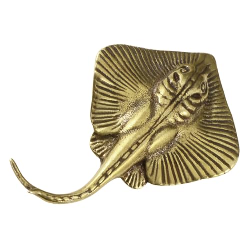 DRESSOOS Ocean Ray Aquarium Skulptur Messing Aquarium Ornamente Für Home Office Decor DRESSOOS Ocean Ray Aquarium Skulptur Messing Aquarium Ornamente Für Home Office Decor von DRESSOOS