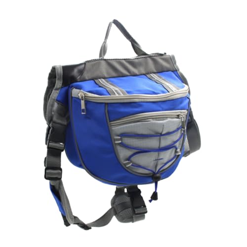 DRESSOOS Atmungsaktives Oxford-Material Hunde-Wanderrucksack Haustier-Satteltasche Hinten Leinenhaken DRESSOOS Atmungsaktives Oxford-Material Hunde-Wanderrucksack Haustier-Satteltasche Hinten Leinenhaken von DRESSOOS