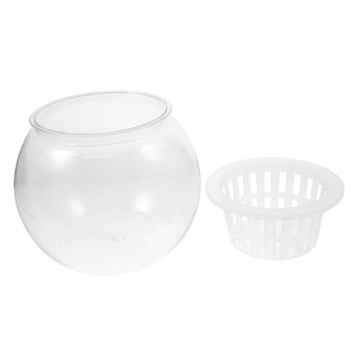 DRESSOOS Runder Transparenter Fischtank Robuste Hydroponische Pflanzenschale Für Goldfische Und Schildkröten Für Schreibtisch Oder -Dekoration Pflegeleicht Und Platzsparend DRESSOOS Runder Transparenter Fischtank Robuste Hydroponische Pflanzenschale Für Goldfische Und Schildkröten Für Schreibtisch Oder -Dekoration Pflegeleicht Und Platzsparend von DRESSOOS