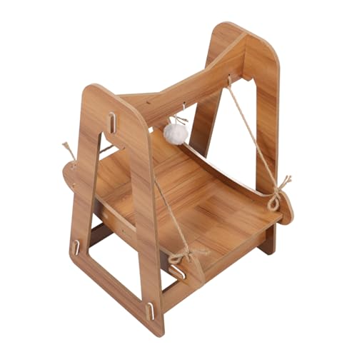 DRESSOOS Katze Schaukel Bett Katze Boden Hängematte Holz Für Indoor Katzen Katze Nest Bequem DRESSOOS Katze Schaukel Bett Katze Boden Hängematte Holz Für Indoor Katzen Katze Nest Bequem von DRESSOOS