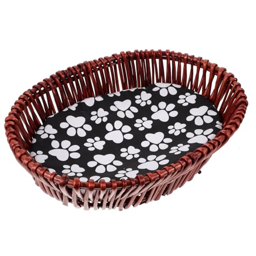 DRESSOOS Rattan-haustiernest Für Katzen Und Hunde Bett Groß Weich Atmungsaktiv Couchbett Bequeme Matratze Samojeden-nestpolster Zufällige Farbe DRESSOOS Rattan-haustiernest Für Katzen Und Hunde Bett Groß Weich Atmungsaktiv Couchbett Bequeme Matratze Samojeden-nestpolster Zufällige Farbe von DRESSOOS