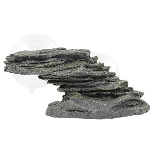 DRESSOOS Schildkröte Ruheplattform zum Sonnenbaden für Aquarien dekorative Schildkröten-Dock-Stufenrampe Schildkrötentank-Zubehör von DRESSOOS