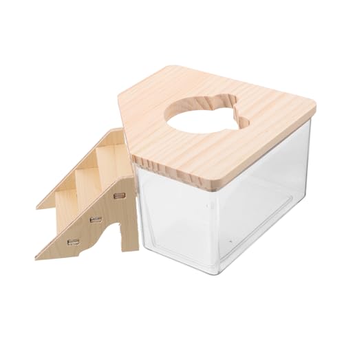 DRESSOOS Meerschweinchen Toilette Hamsterspielzeug Hamster Sandbad Container Transparente Hamster Litter Box Mit Rampen Für Kleintiere 2 Teiliges Set Für Das Bad Und Die Ausgrabung Von Hamstern DRESSOOS Meerschweinchen Toilette Hamsterspielzeug Hamster Sandbad Container Transparente Hamster Litter Box Mit Rampen Für Kleintiere 2 Teiliges Set Für Das Bad Und Die Ausgrabung Von Hamstern von DRESSOOS