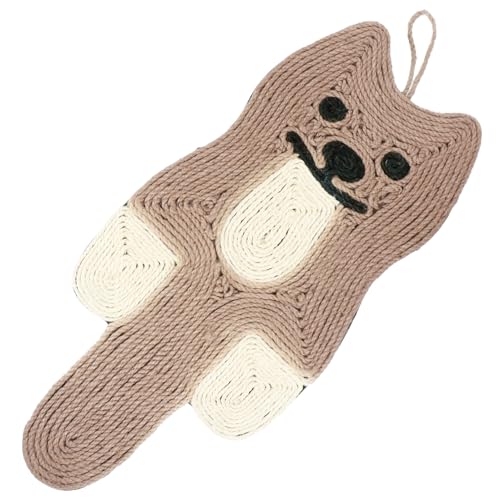 DRESSOOS Katzenunterlage Katzenschleifmatte Sisal Hängendes Kratzpad Robustes Katzenzubehör von DRESSOOS