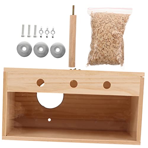 DRESSOOS Nistkasten Aus Holz Für Vögel Vogelhaus Gartenvogelhaus Sittichnest Quadratischer Nistkasten Holzsittichnest Vogelbrutkasten Sittichzubehör DRESSOOS Nistkasten Aus Holz Für Vögel Vogelhaus Gartenvogelhaus Sittichnest Quadratischer Nistkasten Holzsittichnest Vogelbrutkasten Sittichzubehör von DRESSOOS