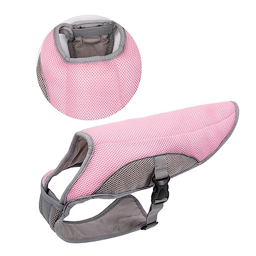 DRESSOOS Hunde-Sommerkühlweste Haustier-Kühlmantel atmungsaktives Mesh Welpenweste XL Rosa DRESSOOS Hunde-Sommerkühlweste Haustier-Kühlmantel atmungsaktives Mesh Welpenweste XL Rosa von DRESSOOS