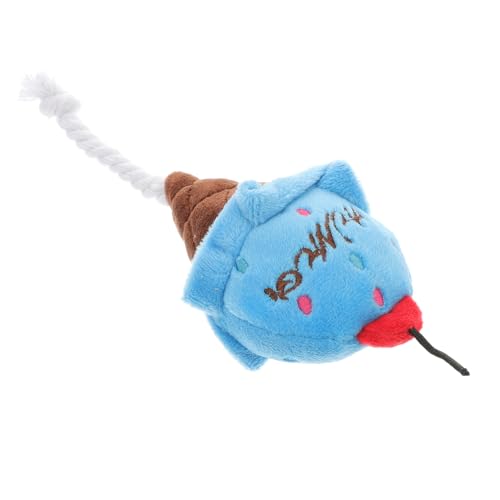 DRESSOOS Hundespielzeug Eistüte Plüsch Quietschspielzeug Für Welpen Kauspielzeug Sound Hundespielzeug DRESSOOS Hundespielzeug Eistüte Plüsch Quietschspielzeug Für Welpen Kauspielzeug Sound Hundespielzeug von DRESSOOS