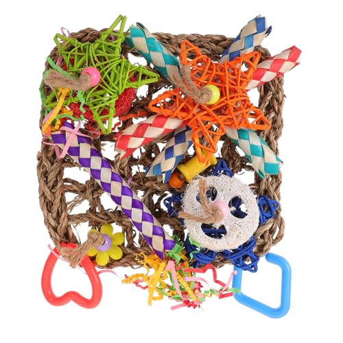 DRESSOOS Spielzeug zur Vogelsuche -Hängematte Spielzeug Aufhängen vogelkäfig zubehör vogelzubehör für käfig Spielzeug für Haustiere Spielzeuge Hängendes Papageien-Kauspielzeug Spaß von DRESSOOS
