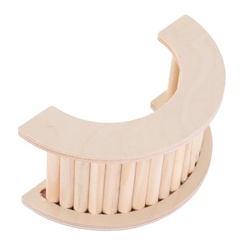 DRESSOOS Hamster Kletterleiter Naturholz Multifunktionale Kletterrampe Für Meerschweinchen Und Kleintiere Spielzeug Und Geschicklichkeit von DRESSOOS