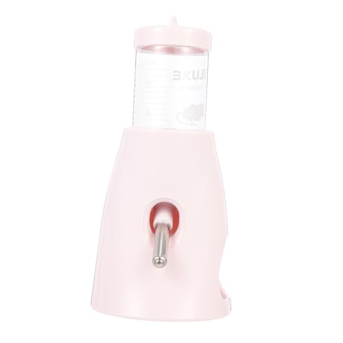 DRESSOOS Trinkflasche Hamster Hamster Trinkflasche Mit Ständer Wasserspender Für Kleintiere Stehende Trinkflasche Für Chinchillas Und Hamster Auslaufsicher Zartem Kirschblütenpink Ideal Für Käfige Und von DRESSOOS