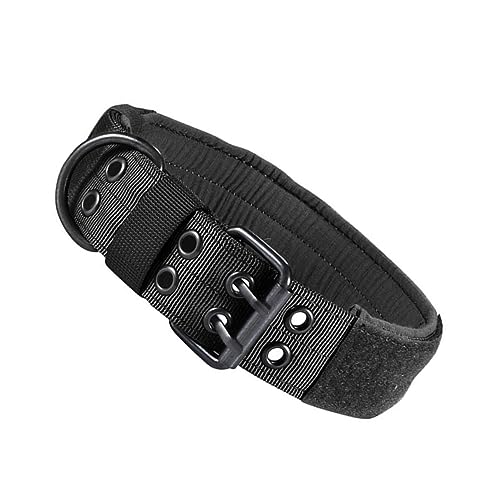 DRESSOOS Robustes Hundehalsband Mit Metallschnalle Nylon-Halskette Für Haustiere Für Bis Große Hunde Mit Griffen D-schwarz Größe XL DRESSOOS Robustes Hundehalsband Mit Metallschnalle Nylon-Halskette Für Haustiere Für Bis Große Hunde Mit Griffen D-schwarz Größe XL von DRESSOOS
