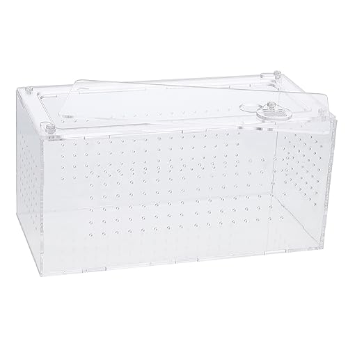 DRESSOOS Belüftende Reptilien-Zubehörbox leicht zu beobachten und zu reinigen für Grillenhalter von DRESSOOS