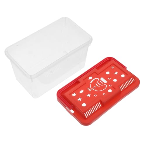 DRESSOOS Transportbox für Kleintiere Aquarium tragbarer Futterkasten für Reptilien Grillenkäfig Schildkrötenaquarium Betta-Aquarium Schlangenkäfig Gecko-Aquarium leicht zu reinigen von DRESSOOS