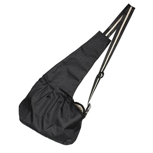DRESSOOS M Größe Einzel-Schulter Sling Oxford Tuch Haustier Tragetasche Schwarz Net Nylon Schnalle Design von DRESSOOS