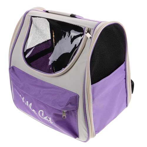 DRESSOOS Transparente Haustiertasche, Atmungsaktive Katzentragetasche, Tragbare Katzentragetasche, Haustiertragetasche, Welpentragetasche Für Kleine Hunde, Tragbare Haustiertasche, Outdoor von DRESSOOS