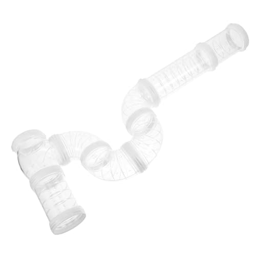 DRESSOOS Transparentes Hamsterröhrenset DIY Verbindungstunnel für Kleintiere Externer Hamstertunnel zur Bewegungsförderung für Hamster Mäuse und Ratten von DRESSOOS