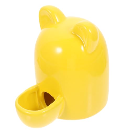 DRESSOOS Trinkbrunnen Tränke wasserspender Keramik Hamster wasserspender Hamster trinkflasche Lebensmittelbehälter Behälter für Lebensmittel Vogel Wasserschale Halter für Wasserspender von DRESSOOS