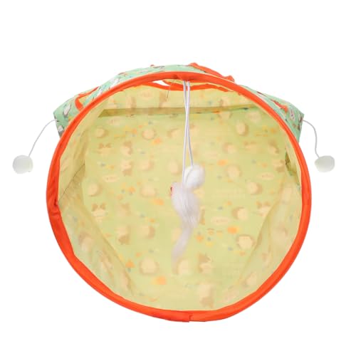 DRESSOOS Katzentunnel-Spielspielzeug für drinnen und draußen Katzentunnel-Tasche Katzentunnel Katzen-Spiraltunnel-Spielzeug von DRESSOOS