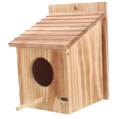 DRESSOOS Vogelnistkasten Vogelhäuschen Aus Holz Für Den Garten Vogelhäuschen Zum Aufhängen Seil Dekoratives Nest Für Den Hinterhof DRESSOOS Vogelnistkasten Vogelhäuschen Aus Holz Für Den Garten Vogelhäuschen Zum Aufhängen Seil Dekoratives Nest Für Den Hinterhof von DRESSOOS